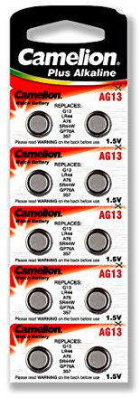 Camelion - 40 pile a bottone AG13 LR44 A76 357 GP76A SR44W Camelion