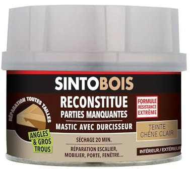 Sinto - Mastic a bois sintobois - Finition.Chêne clair - Cond. ml.500