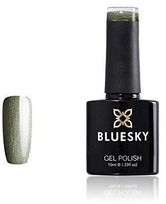 Bluesky Gel Nail Polish, Olive Green, 80572, Long Lasting, Chip Resistant, 10 ml (Requires Curing Under UV LED Lamp)