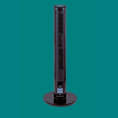 Glaziar 2 Ventilador torre de 2 secciones orientables en distintas direcciones | Panel LCD | Bajo consumo | Silencioso | Modo Noche | Temporizador 12 H