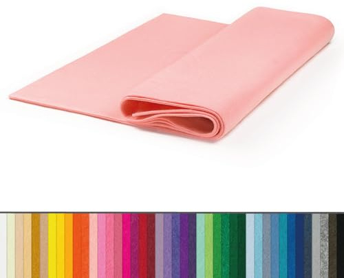 The Felt Store Bastelfilz Meterware (Breite 1,80 m) 1,6 mm dick – rosa, 100% weicher Acryl-Filz, farbintensiver und langlebiger als Polyester, ideal zum Nähen & Basteln mit Kindern