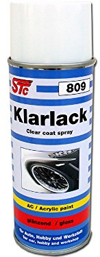 STC Klarlack Spray glänzend 400 ml Lackspray Autolack Acryllack