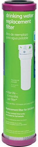 GE Basic Single Stage Drinking Water System Replacement Filter, Fits GX1S01R Under Sink Filtration System, Replace Every 6 Months, FXUTC