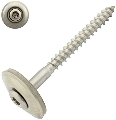 25 Stück Spenglerschrauben mit EPDM Dichtscheibe - 20 mm - Innensechsrund TX - 4,5x65 mm DIN7995 Edelstahl A2 V2A - SC-Normteile