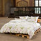 Estella - Biancheria da letto double face in raso, 100% cotone, verde, 135 x 200 cm + 80 x 80 cm