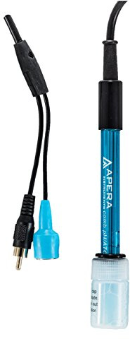 Apera Instruments 201T-F pH-/Temperatur-Elektrode, BNC/RCA-Anschluss | Messbereich: 0 - 14 pH, 0 - 80˚C