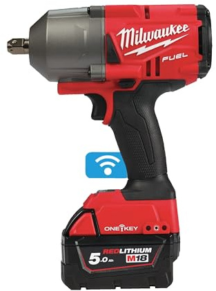 Milwaukee 0 Fuel One Key M18 ONEFHIWP12-502X-2 Akkus 18V 5.0Ah-1 Ladegerät M12-18FC 4933459725, 18 V, Red, Rot