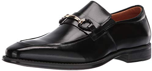 STACY ADAMS Herr Pierce Moe-Toe Slip-on Penny Loafer, Svart, 49.5 EU