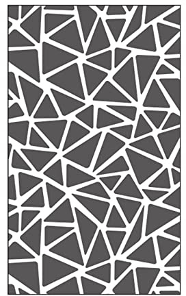 Vaessen Creative Mini Taschina per Embossing, Trama Triangolare, Per Aggiungere Texture e Dimensione a Pagine di Scrapbooking, Biglietti e altri Progetti Creativi con la Carta