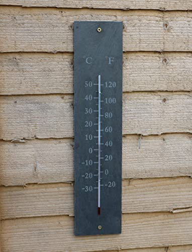 Slate Thermometer by Garden Trading | Crafted in Slate | H45 X W10 X D1cm