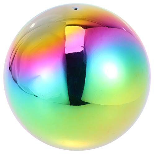 Cabilock 1stk Spiegelkugel Ornament Gartenhalbkugel Reflektierende Glatte Kugel Polierter Schwimmende Teichkugeln Gartenbälle Gartenkugel Spiegelblick Spiegelkugeln Metall Beton