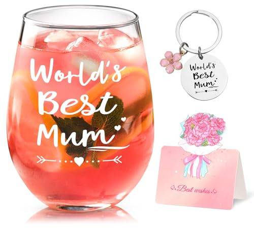 Joymaking Mum Glass - 17oz Wine Gift for Mothers Day