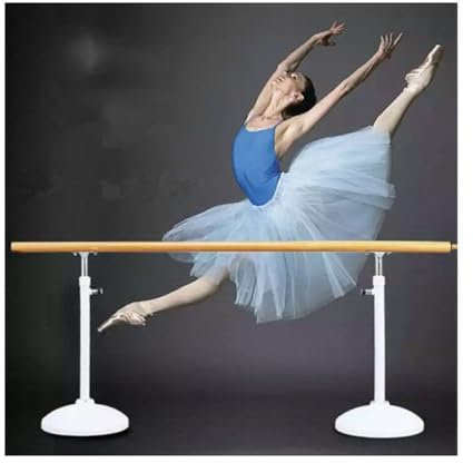 Treppenhandlauf, Ballettstange, tragbar für Zuhause, verstellbare Ballettstange, freistehende Stange für Übung, Balance, Flexibilität (Farbe: Beige, Größe: 1 m)