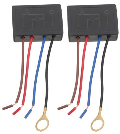 Angoily Variateur de Lumière Tactile à Installation Simple 2 Pièces Module D'éclairage Tactile pour Lampes de Table Fonction de Gradation à 4 Niveaux