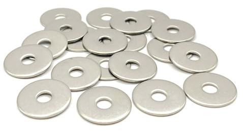 PRORAJE Rondelles métal M12 Inox Ø extérieur 40 mm | Rondelle plate extra large M12x40mm | Acier inoxydable A2 (V2A/304) norme NFE 25513 LL | Bois/Metal/Ecrous/Vis/etc : LOT DE 20 Pcs