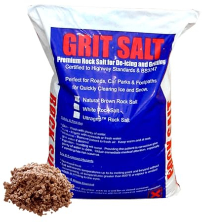 Brown Rock Salt De Icing Grit 15kg Handy Bag