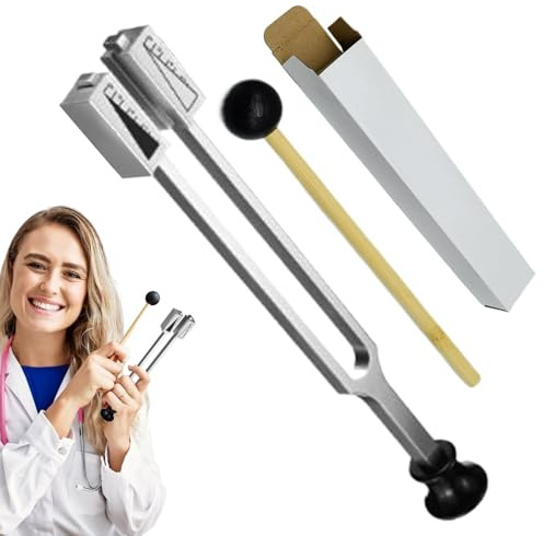 Stimmgabel Set, Stimmgabel Therapie, Stimmgabel Neurologie | Aluminiumlegierung Medizinisch Tuning Fork Set, Verstellbarem Stimmgabeln Instrument Für Heilung, Klangtherapie, KöRper, Geis