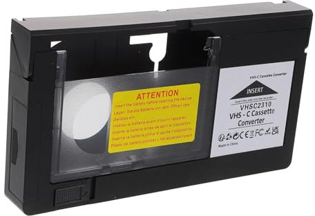 MOLUCKFU Adapter Für Camcorder VHS Zu Vhsc Kassettenkonverter Kompakt Leicht Kunststoff Zubehör Für Videokonvertierung Und Wiedergabe