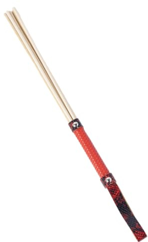 Kutocesy Látigo BDSM Bondage Flogger Con Mango De Cuero Azotes Para Adultos Accesorios Para Juegos De Dormitorio Juguetes Sexuales Para Parejas (Red)