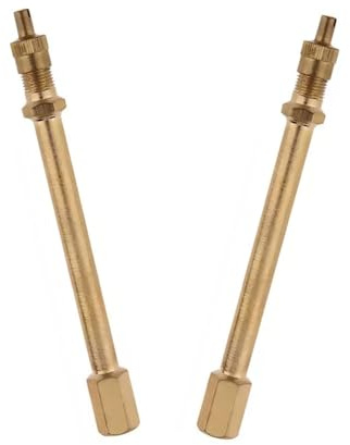 Changyeah Schrader Reifen Ventilverlängerung Adapter,2 Stück Verlängerung Adapter Messing,Automatische Belüftung Adapter 100mm,für Auto, LKW & Fahrrad Kompatibel mit Reifenventil