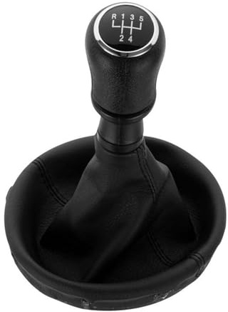 Schalthebel Schaltkopf Für VW Für Transporter Für Multivan Für Caravelle T5 2003-2010 6-Gang-Schalthebel Schaltknauf Boot Schalthebel(Black 5 Speed)
