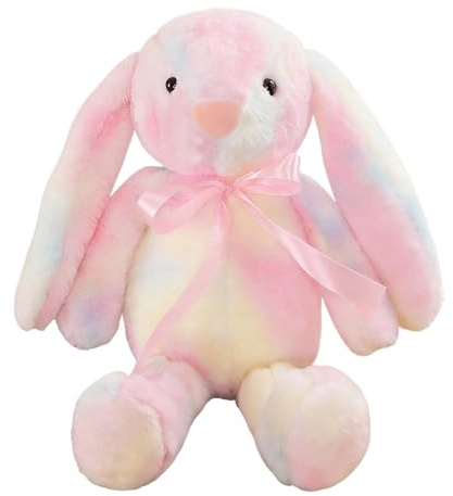 SKIPTHYBER Bunny Soft Toys Plush 30 cm Rabbit Stuffed Animal with Fluffy Soft Ears Rainbow Rabbit Cuddy toys for Birthday,Easter,Christmas Girls