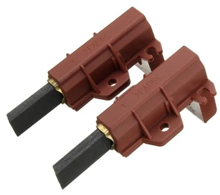 Paar Kohlebürsten Und Halter for Waschmaschinenmotoren, Kohle-Elektromotoren, Kompatibel Mit Ariston, Kompatibel Mit Indesit, Kompatibel Mit Samsung,