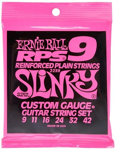Ernie Ball Super Slinky RPS E-Gitarrensaiten, Nickelwicklung, Stärke 9–42