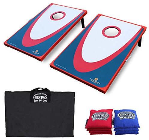 Driveway Games Backyard Cornhole Set. Tailgate Corn Toss Boards & Bean Bags. Family Outdoor Lawn Yard Game