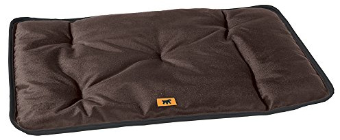 Ferplast Hundematte & Katzenmatte Klein - Waschbares Hundebett - Hundekissen - Wasserdicht & Kratzfest - Matte für Hundehütten und Auto, Hundekorb - Jolly - 57 x 38 cm, S, BRAUN