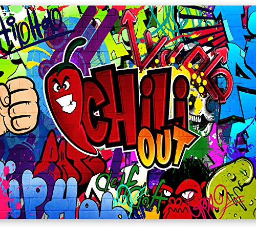 Wallpaper, 300x210 cm, Non-Woven, Murals, Wall, Mural, Wall Mural, 3D | modern, Graffiti