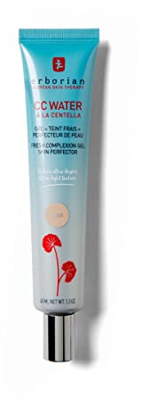 Erborian - CC Water with Centella Asiatica - Skin Perfecting Face Care with Hyaluronic Acid - Korean Skin Care Face Moisturizer - CC Water Clair 40 ml