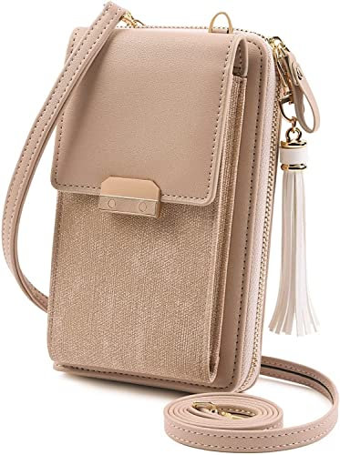 Aucuu Donna Borsa a Tracolla per Cellulare,Borsa a Tracolla da Donna, Borsa Piccola Tracolla in Pelle PU, Mini Portafogli Donna con Tracolla Regolabile…
