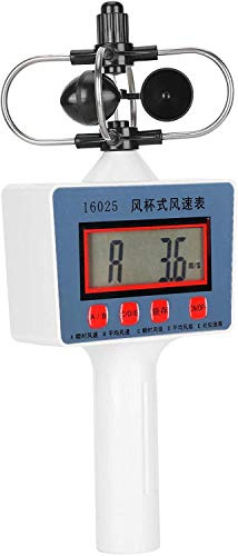 JJJ Wind Meter, Small LCD Display Wind Speed Meter, Handheld Digital Professional Average Wind Speed for Measuring Wind Instantaneous