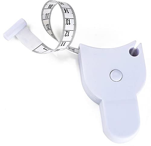 Accurate Measure Tape, 150 cm Body Measurement Retractable Tapeline Body Measuring Tape Tracker for Weight Loss Body Fat Waist/Bra Measurement Kit (Double Sided CM Unit)