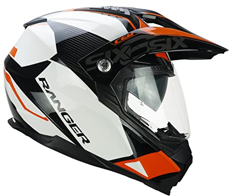 CGM Casque Enduro 666G Twin Ranger Blanc 666G-ASV-87-D1 Taille L