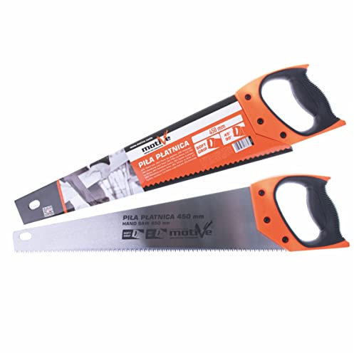 MOTIVE Säge Handsäge Holzsäge Mehrzwecksäge Sägeblatt Fuchsschwanz (450mm)