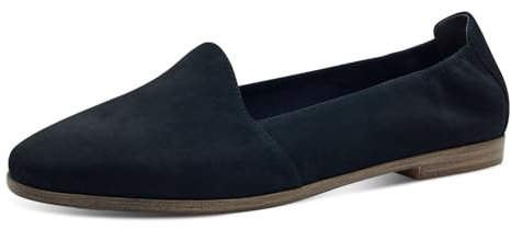 Tamaris Damen Klassische Ballerinas, Frauen Flats,Comfort Lining,TOUCHit-Fußbett,Slip-ons,klassisch elegant,Ballerinen,Navy,38 EU