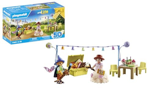 PLAYMOBIL myLife 71451 Kostümparty, fantasievolle Verkleidung als Engel, Cowboy, Prinzessin und mehr, grenzenloser Spaß mit vielfältigem Zubehör, nachhaltiges Spielzeug für Kinder ab 4 Jahren