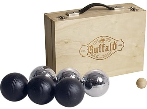 Buffalo Jeu de Boules Set gepoedercoat in Houten doos