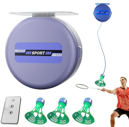 Badminton Trainer - Tragbare Badminton Trainingsgeräte Auto Rebound Badminton Training | Einzelspieler Einstellbare Badminton Rebound Trainer, Werkzeug