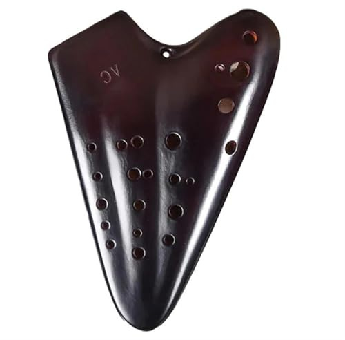 Okarina Dreifache Keramik-Okarina 12 Löcher Alto C Key AC Retro Geräucherte Okarinas Musikflöte Professionelle Musik