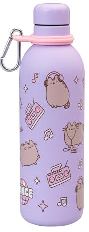 Grupo Erik: Borraccia termica bambini/Bottiglia termica Pusheen 500 ml | Doppia parete in acciaio inox, chiusura ermetica e BPA free, Pusheen Gadget