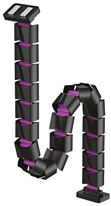 Spacetronik Kabelführung Schreibtisch Höhenverstellbar | Robuste Kabelschlange, Kabelkette Schreibtisch, PC Kabelmanagement Schreibtisch, Einfache Montage mit Magnet