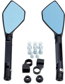 Lenkerendenspiegel Universal Motorrad Rückspiegel Lenker Rückspiegel Seitenspiegel Für K&AWASAKI Für Z900 Für Z800 Für ER6N(C)