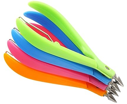 KAILIKETIY Cortador De Cutículas Profesional Alicate De Manicura Portátil Herramienta Precisa Para Uñas Uso Manicura y Pedicura Cortes Nítidos Mango Plástico Color Aleatorio