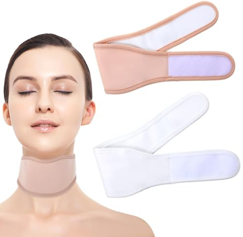 ElevateTech Impacco per collo all'olio di ricino per tiroide, confezione da 2 pezzi, riutilizzabile, biologico, per la tiroide, regolabile, confezione da compressa, meno disordine, oli non inclusi