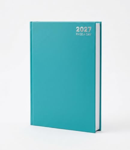 Terminplaner 2026, A4/A5/A6, Tages- oder Wochenansicht, fester Einband, gebundene Rückseite, Grün, A4
