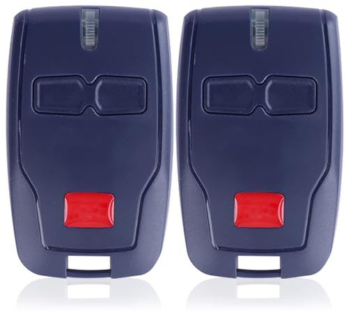 Mando de Garaje BFT 2pcs, 433,92MHz Rolling Code para Puertas Automáticas BFT, Compatible con BFT Mitto 2 Mitto 4 Kleio Ghibli TRC2 RCB04, 2 Canales, Modelo B RCB, Incluida Batería
