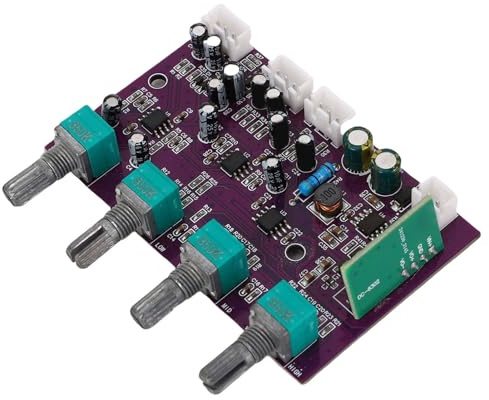 Fafeicy Preamp Board Preamplifier Control Board Audio Preamp Board with NE5532 Chips 14dB Gain 20Hz-20kHz Frequency Response Mute Circuit Dual Impedance Output for Sound Equipment